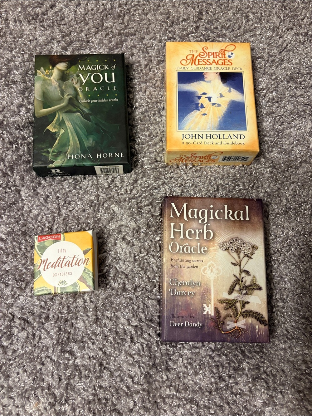 3 Sets Oracle Cards and One Meditation Card Set